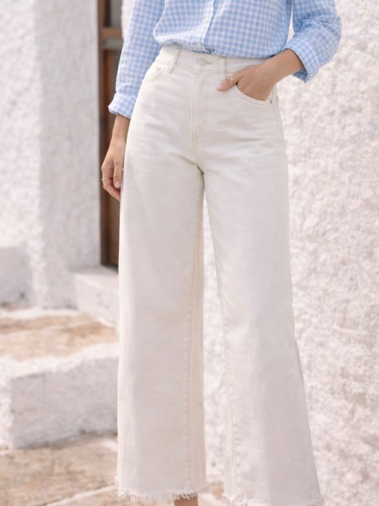PANTALON WIDE LEG BLANCO
