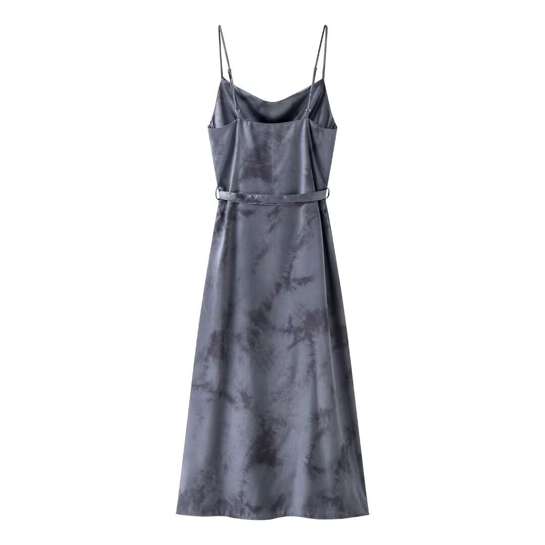 VESTIDO DRAPEADO GRIS