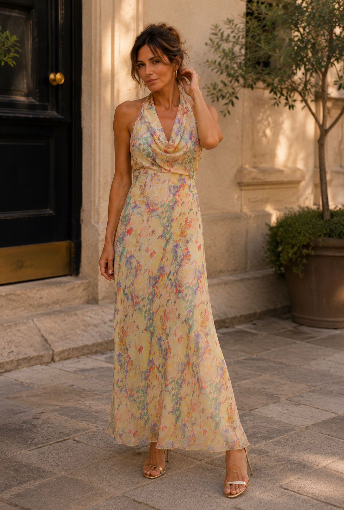 VESTIDO LARGO ESTAMPADO