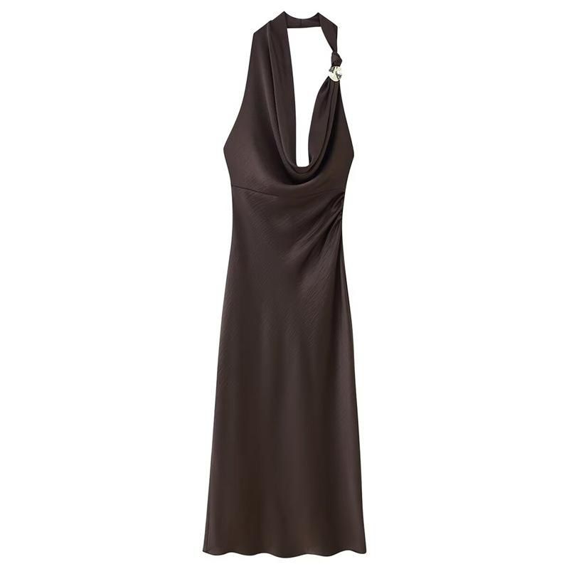 VESTIDO HALTER SATEN