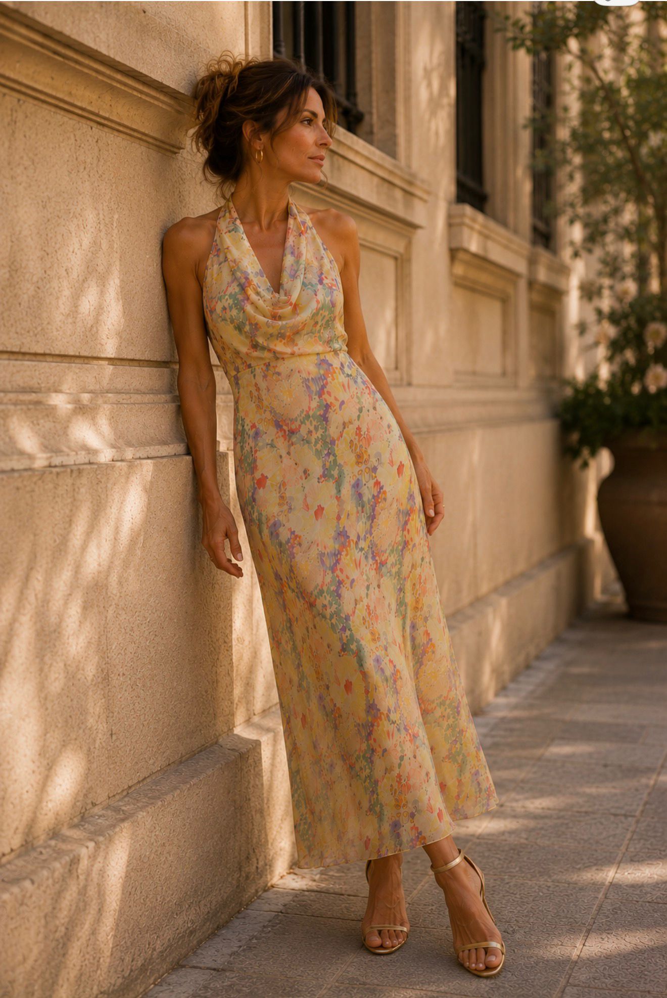 VESTIDO LARGO ESTAMPADO