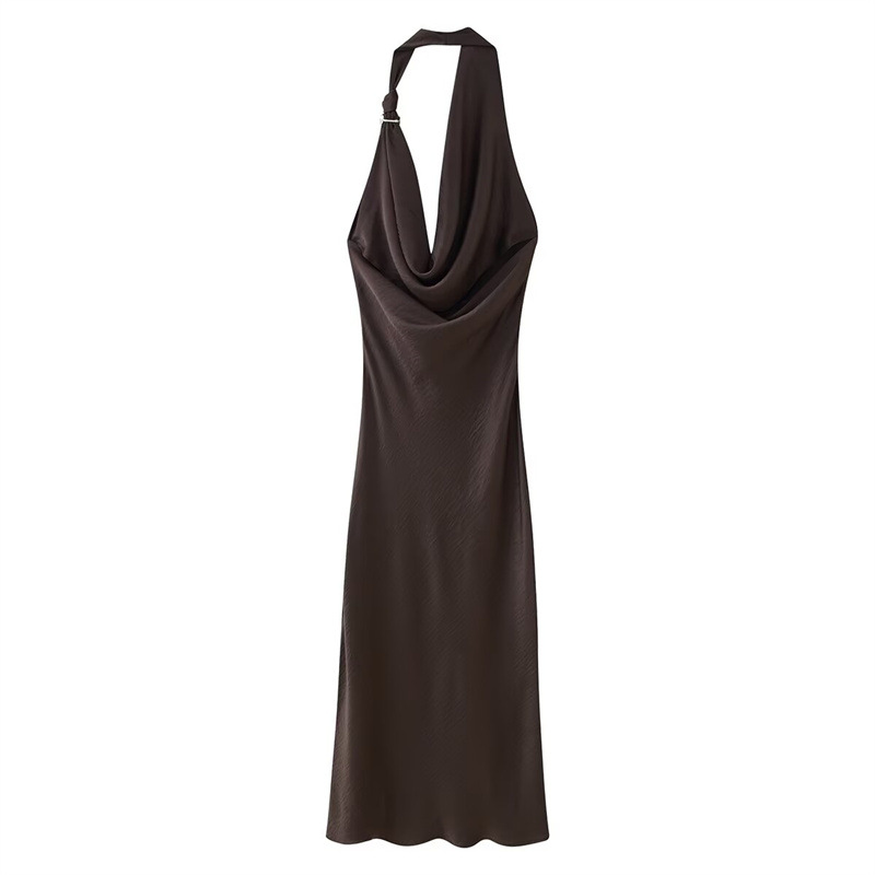 VESTIDO HALTER SATEN