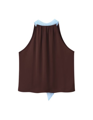 TOP ENCAJE SATEN