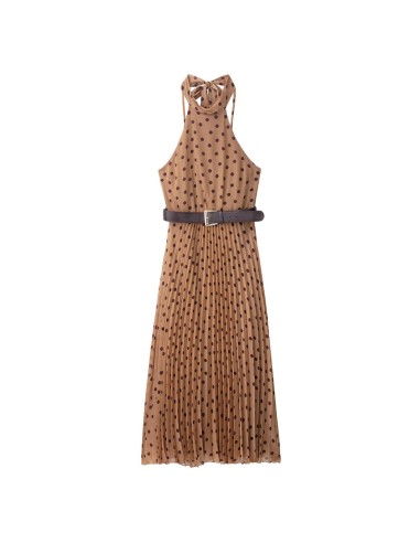 VESTIDO CINTURON LUNARES