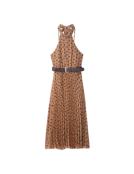 VESTIDO CINTURON LUNARES
