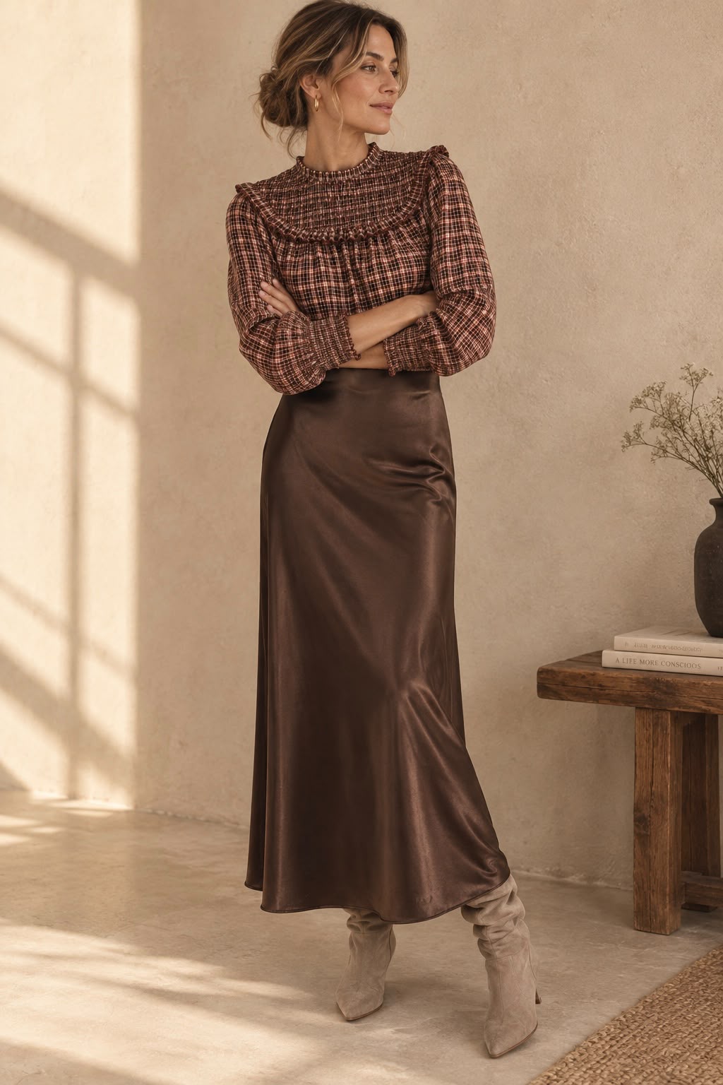 FALDA SATEN