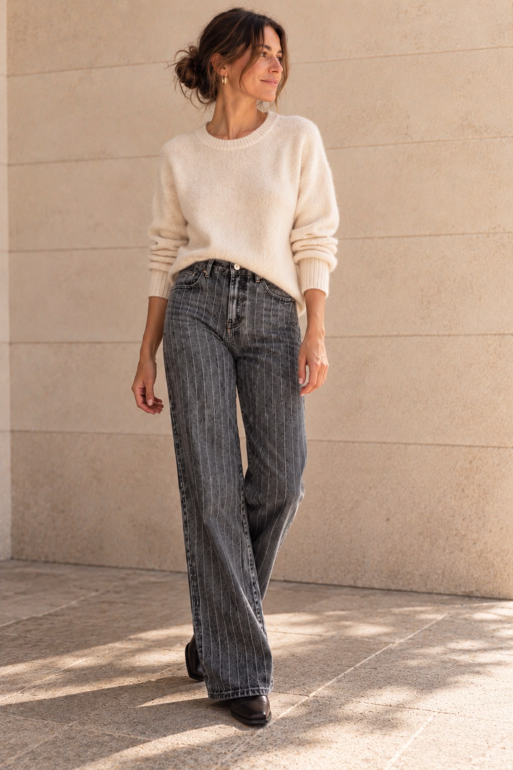 PANTALON DENIM RAYAS