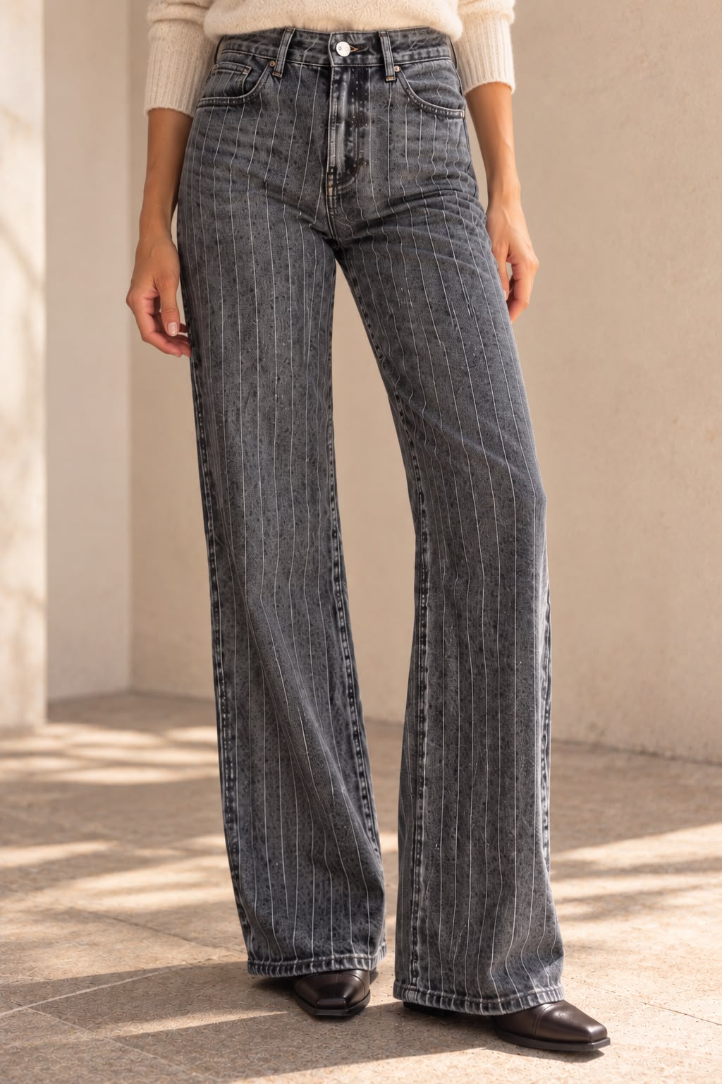 PANTALON DENIM RAYAS